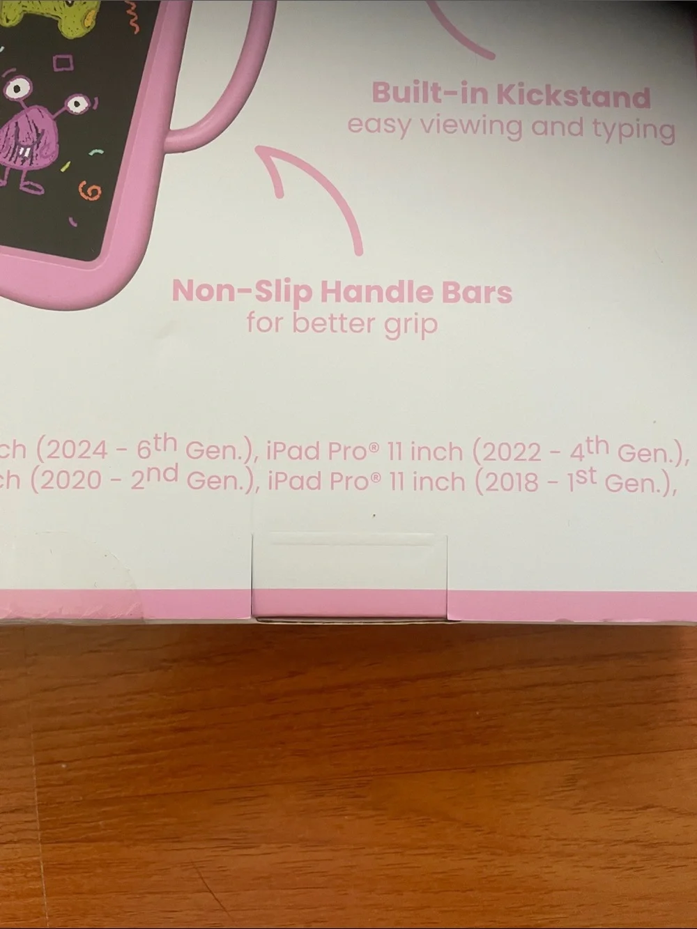 I Pad case Kids Pink Cat Bumper Case - Durable Tablet Cover